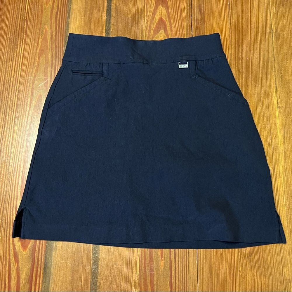 EP Pro Basic Pull On Stretch Skort-Navy - Picture 2 of 8